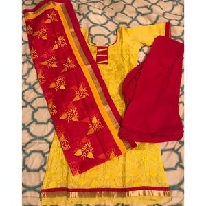 Bright colored salwar kameez(Top and pants)